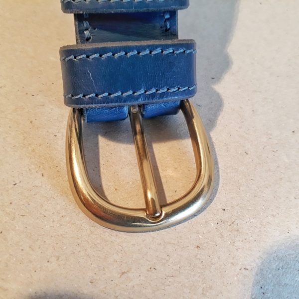 ceinture en cuir bleu jean 30 mm-1